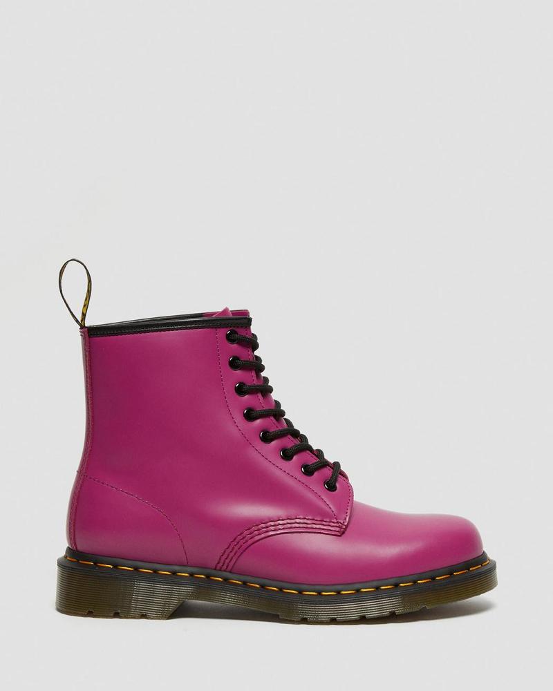 Dr Martens 1460 Smooth Leren Veterlaarzen Heren Roze | NL 278XYU